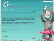 Tablet Screenshot of dancingwithgorillas.org